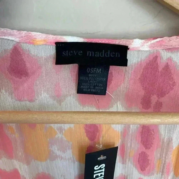 Steve Madden Tie Dye Eyelet Bathing Suit Coverup - Picture 3 of 12